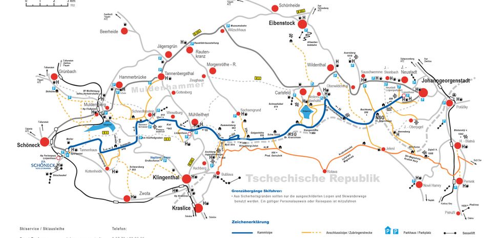 Information on Cross-Country Skiing at Kammloipe