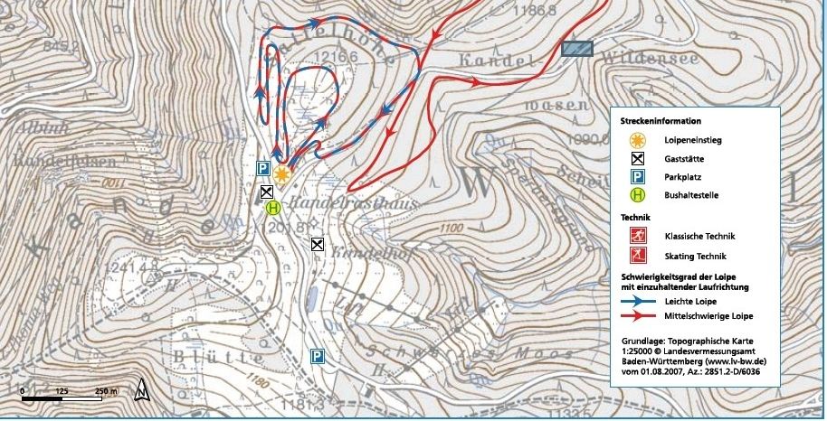 Detaillierte Infos zum Langlauf und den Loipen im Langlaufgebiet Kandel