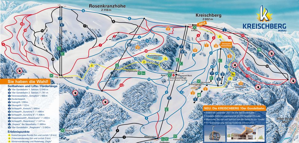 Detaillierte Infos zum Langlauf und den Loipen im Langlaufgebiet Murau - Kreischberg