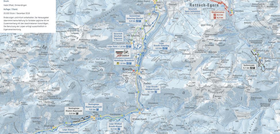 Information on Cross-Country Skiing at Kreuth