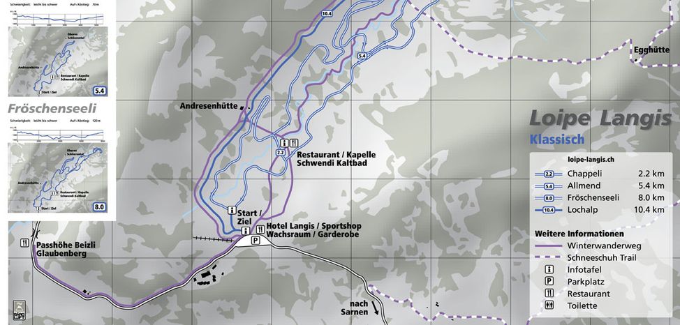 Information on Cross-Country Skiing at Langis