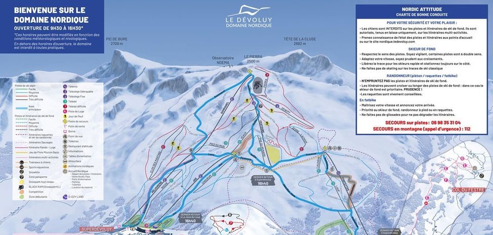 Detaillierte Infos zum Langlauf und den Loipen im Langlaufgebiet Le Dévoluy