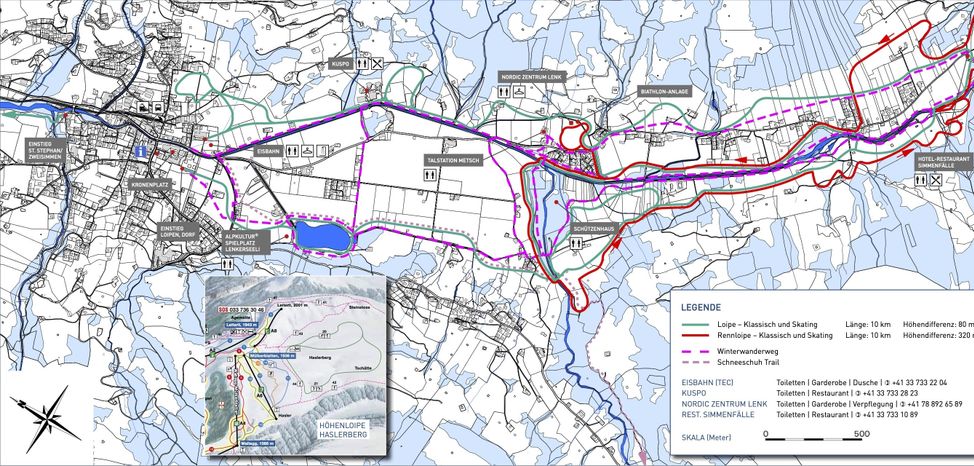 Loipenplan Lenk-Simmental