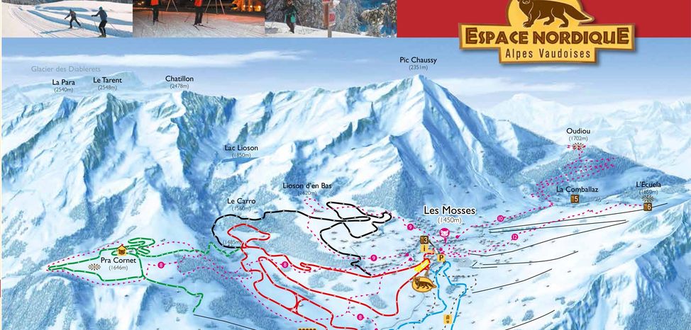 Detaillierte Infos zum Langlauf und den Loipen im Langlaufgebiet Les Mosses