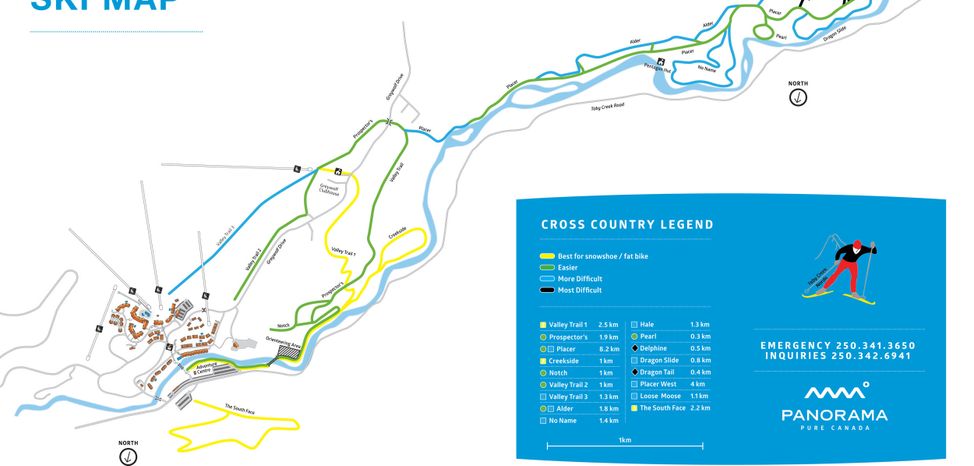 Loipenplan von Panorama Mountain Village