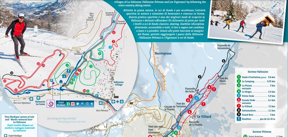 Loipenplan von La Vallouise