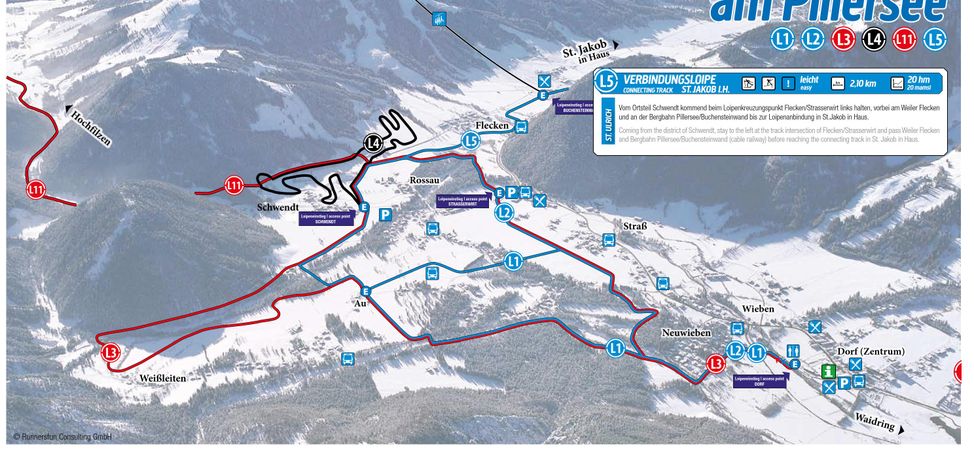 Detaillierte Infos zum Langlauf und den Loipen im Langlaufgebiet St. Ulrich am Pillersee/St. Jakob in Haus