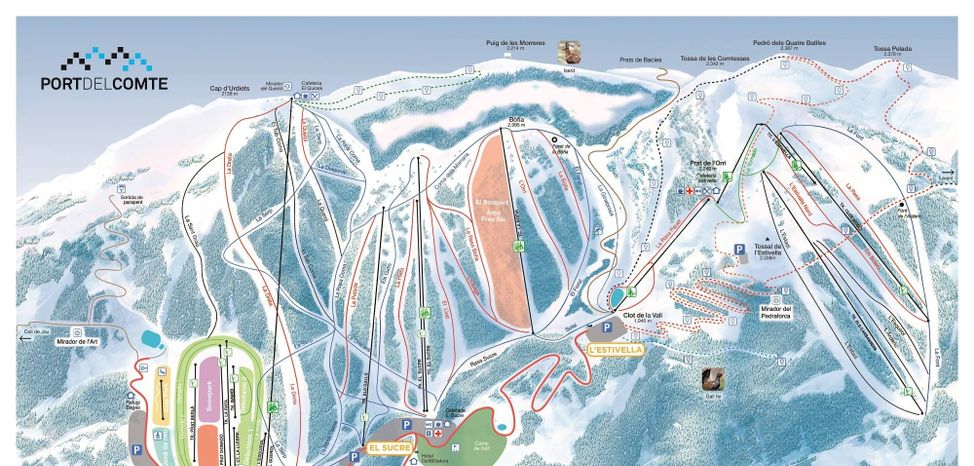 Detaillierte Infos zum Langlauf und den Loipen im Langlaufgebiet Port del Comte