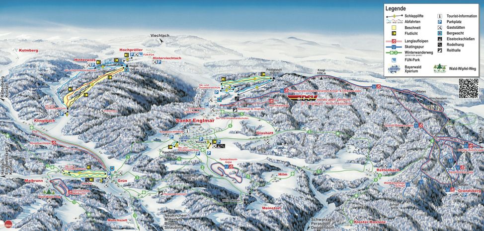 Information on Cross-Country Skiing at Nordic Center Sankt Englmar - Hirschenstein