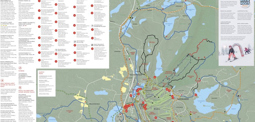 Loipenplan Ruka Kuusamo