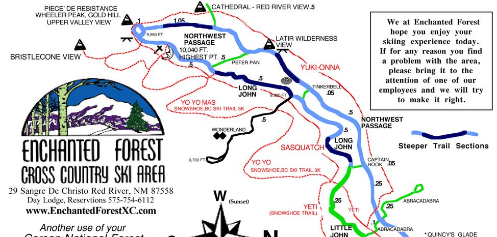 Information on Cross-Country Skiing at Enchanted Forest Cross Country Ski Area