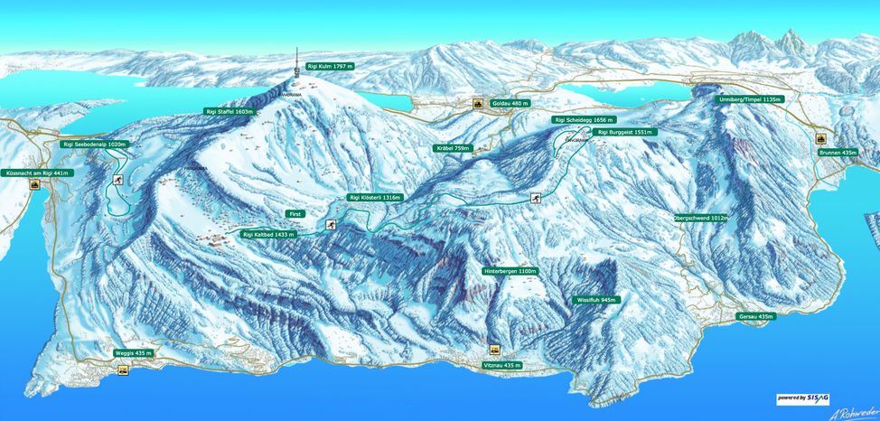 Information on Cross-Country Skiing at Rigi