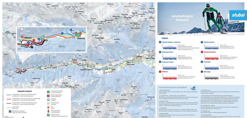 Information on Cross-Country Skiing at Stubai Valley