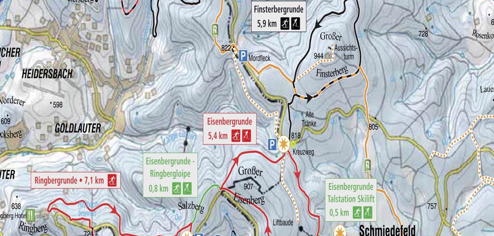 Information on Cross-Country Skiing at Suhl - Schmiedefeld (Rennsteig)