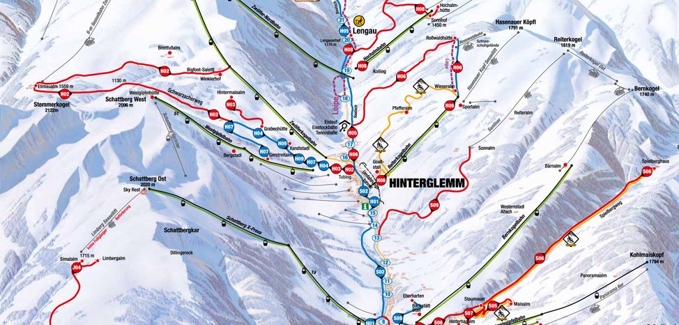 Information on Cross-Country Skiing at Saalbach Hinterglemm