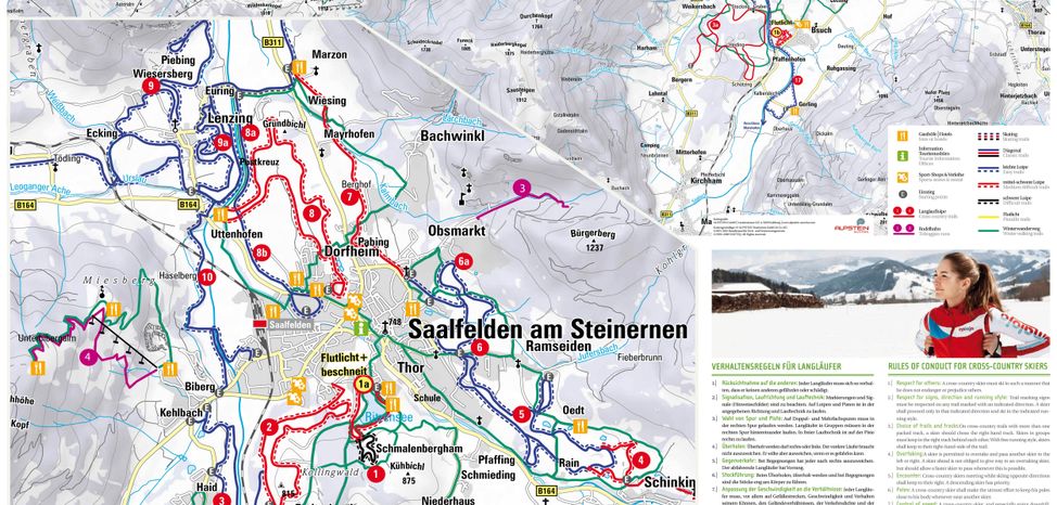 Information on Cross-Country Skiing at Saalfelden