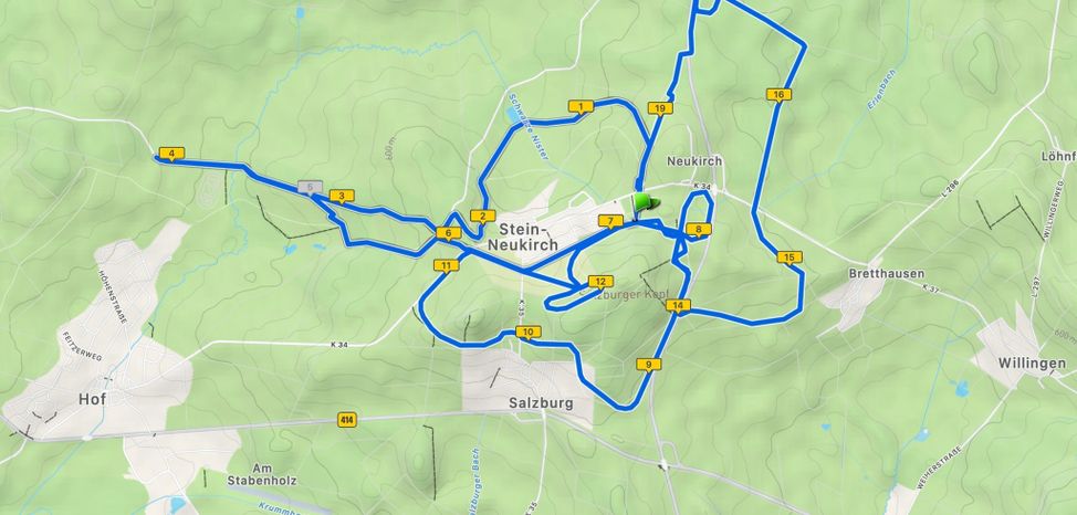 Loipenplan Salzburger Kopf