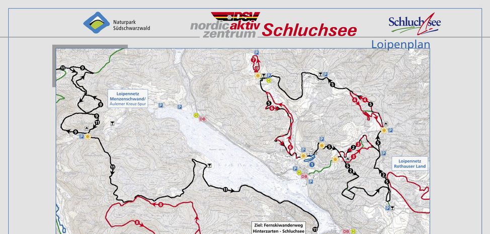 Loipenplan Schluchsee