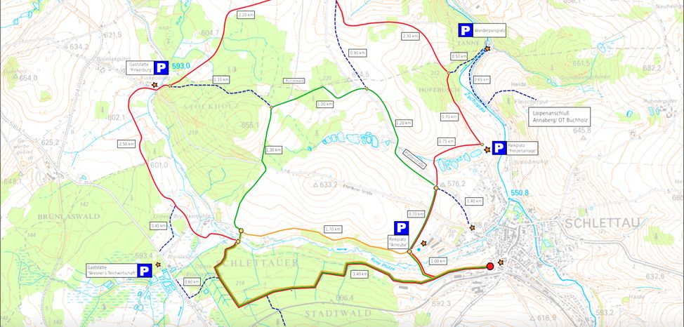 Loipenplan Schlettau