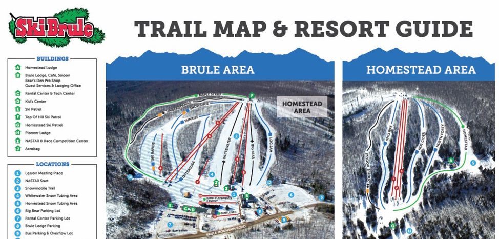 Detaillierte Infos zum Langlauf und den Loipen im Langlaufgebiet Ski Brule