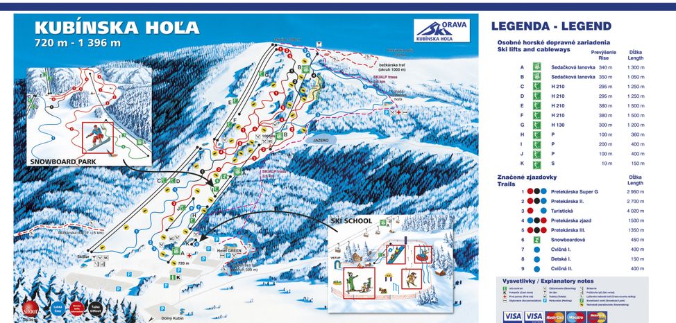 Detaillierte Infos zum Langlauf und den Loipen im Langlaufgebiet SKI PARK Kubinska hola