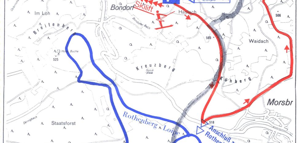 Information on Cross-Country Skiing at Skilift Osternohe