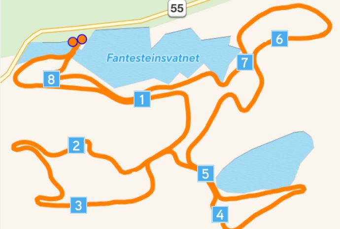 Loipenplan Sognefjellet