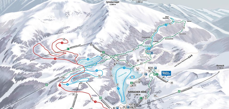 Loipenplan Turracher Höhe