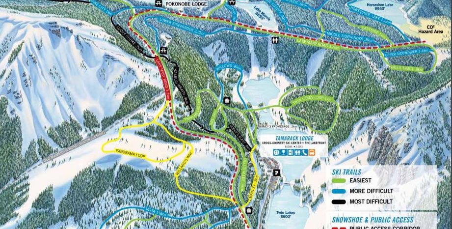 Loipenplan Tamarack Cross-Country Skiing Area