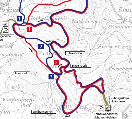 Loipenplan Thurnerspur