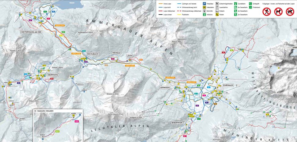 Information on Cross-Country Skiing at Tiroler Zugspitzarena