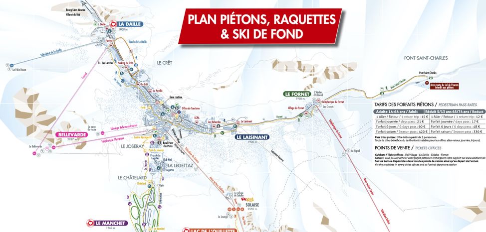 Loipenplan Val d'Isère