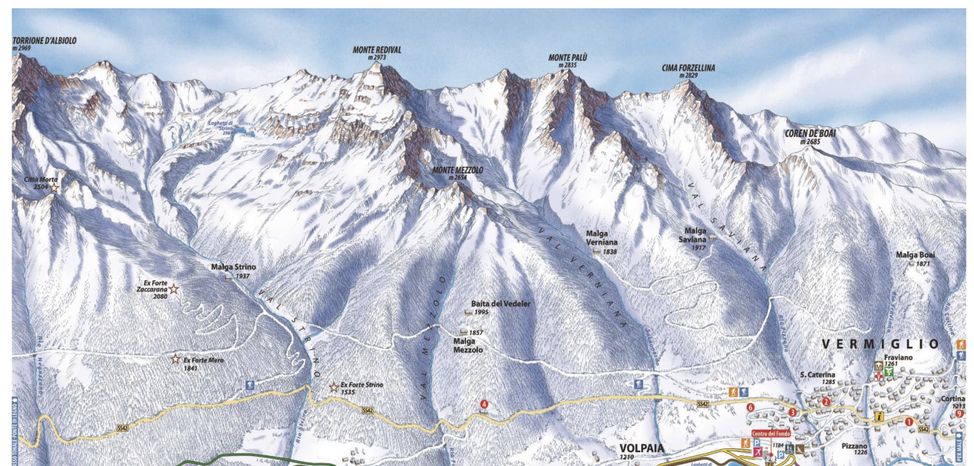 Loipenplan Vermiglio