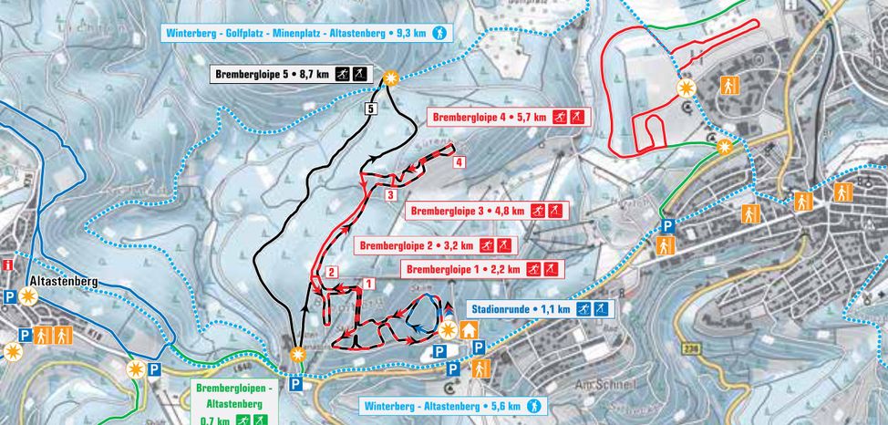 Loipenplan Winterberg Bremberg