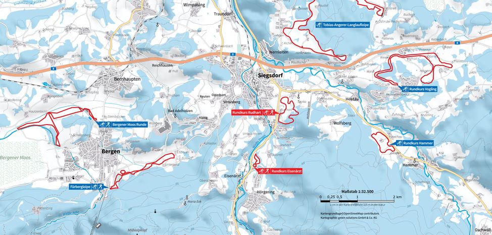 Loipenplan Siegsdorf