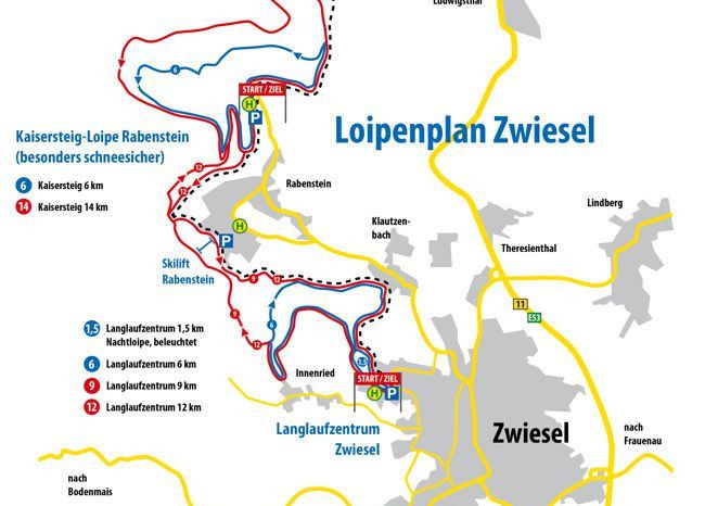 Information on Cross-Country Skiing at Zwiesel Rabenstein