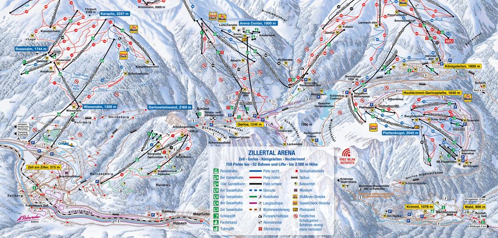 Information on Cross-Country Skiing at Zillertal Arena