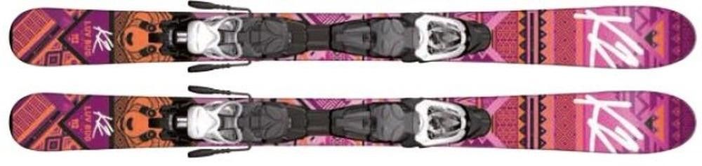 K2 LUV BUG スキー 136cm ビンディング付き Used K2 LUV BUG Girls DH Ski/Binding Pink 136 cm