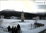 The Church Tower in the Lake Resia