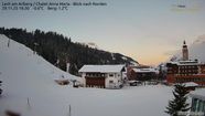 Lech am Arlberg: Ausblick Chalet Anna Maria zur Piste
