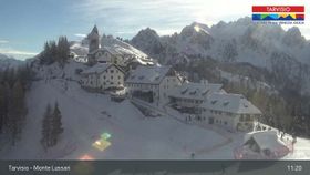 Webcam zeigt die aktuelle Schneelage in Tarvisio - Monte Lussari