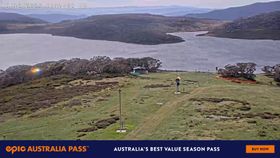 Webcam zeigt die aktuelle Schneelage in Falls Creek