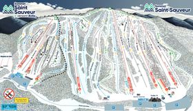 Pistenplan Sommet Saint Sauveur