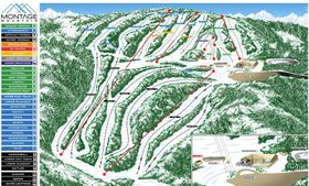 Pistenplan Montage Mountain Resorts