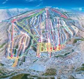 Pistenplan Mount Snow