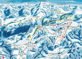 Pistenplan Oberstaufen - Imbergbahn & Skiarena Steibis