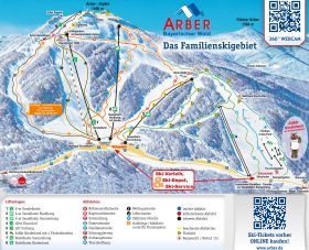 Pistenplan Arber