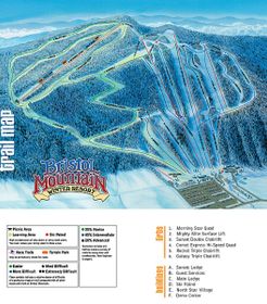 Pistenplan Bristol Mountain Ski Resort