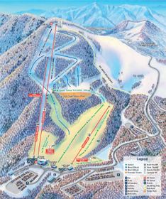 Pistenplan Cataloochee Ski Area