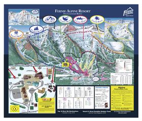 Pistenplan Fernie Alpine Resort